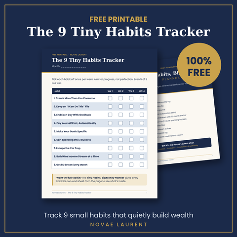 The 9 Tiny Habits Tracker (Free Printable)