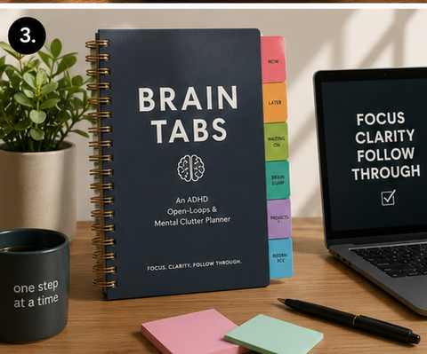 Brain Tabs — An ADHD Open-Loops & Mental Clutter Planner