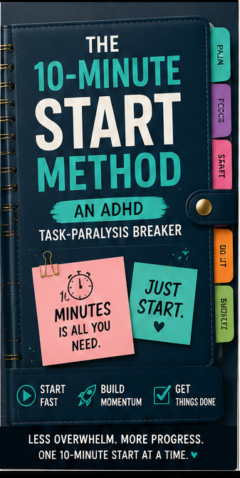 The 10-Minute Start Method — An ADHD Task-Paralysis Breaker